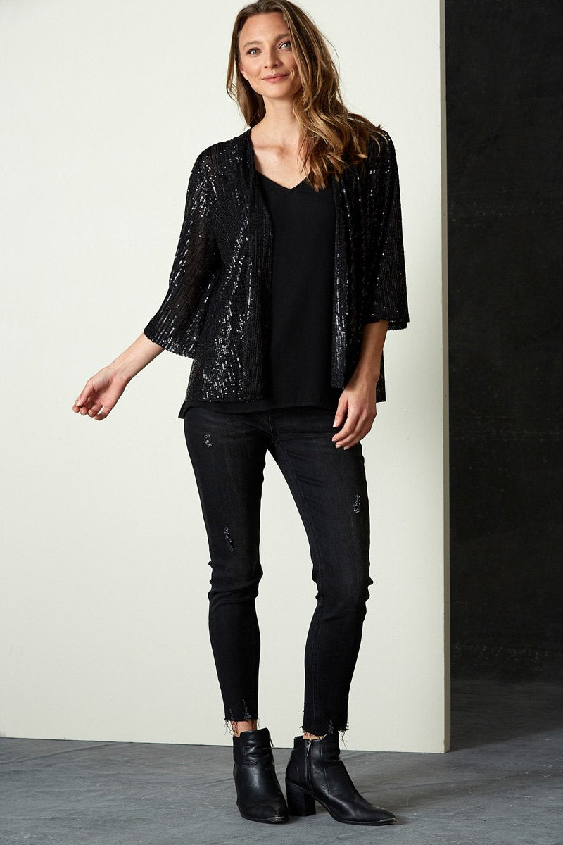Eb & Ive Fiesta Cape - Black