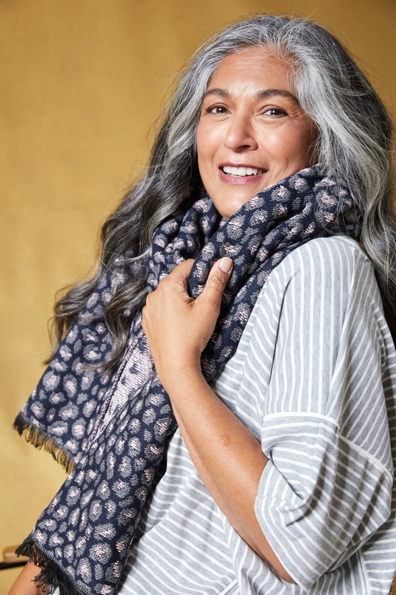 Eb & Ive Arrival Scarf - Navy