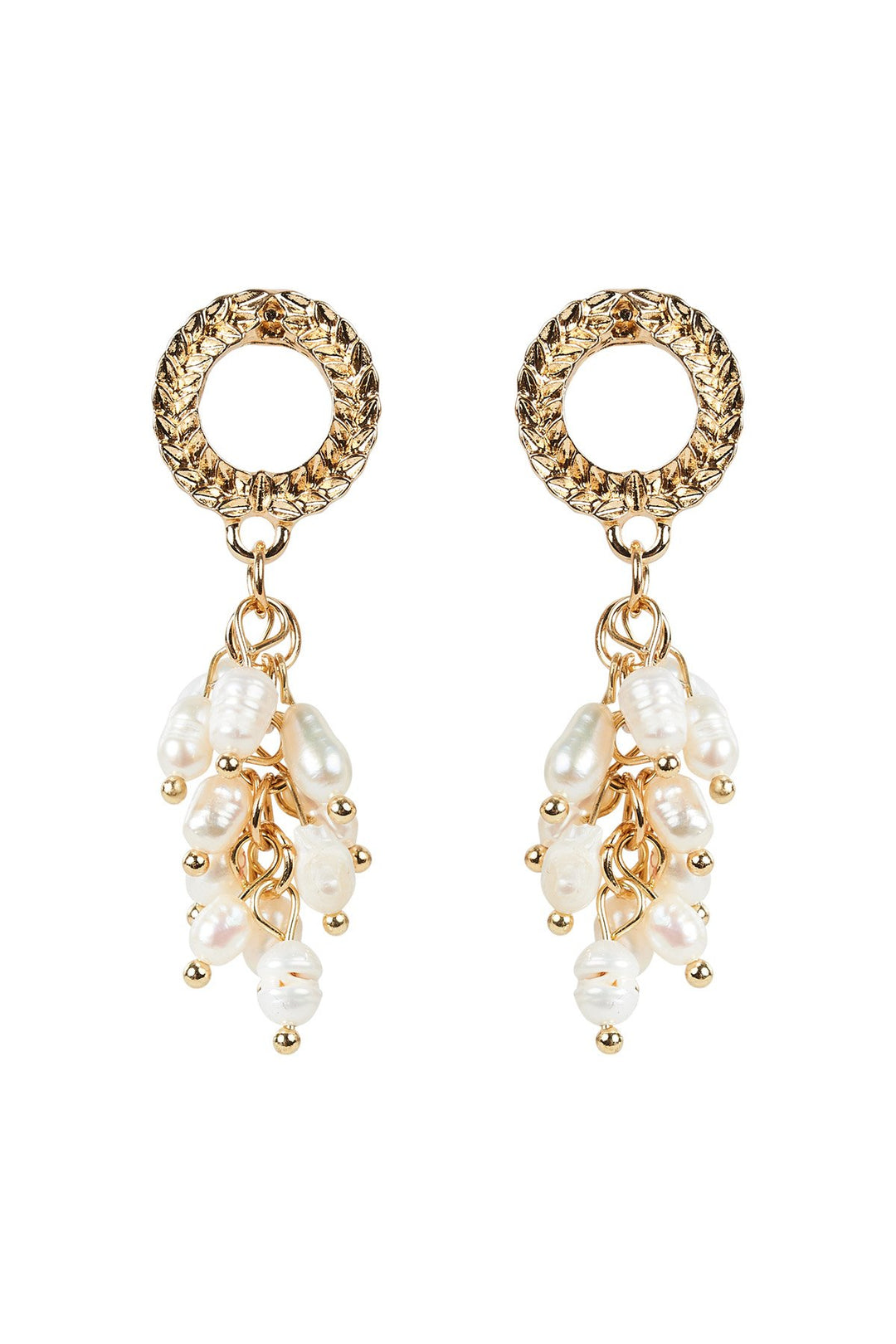 Eb & Ive Lush Pearl Earring - Cluster