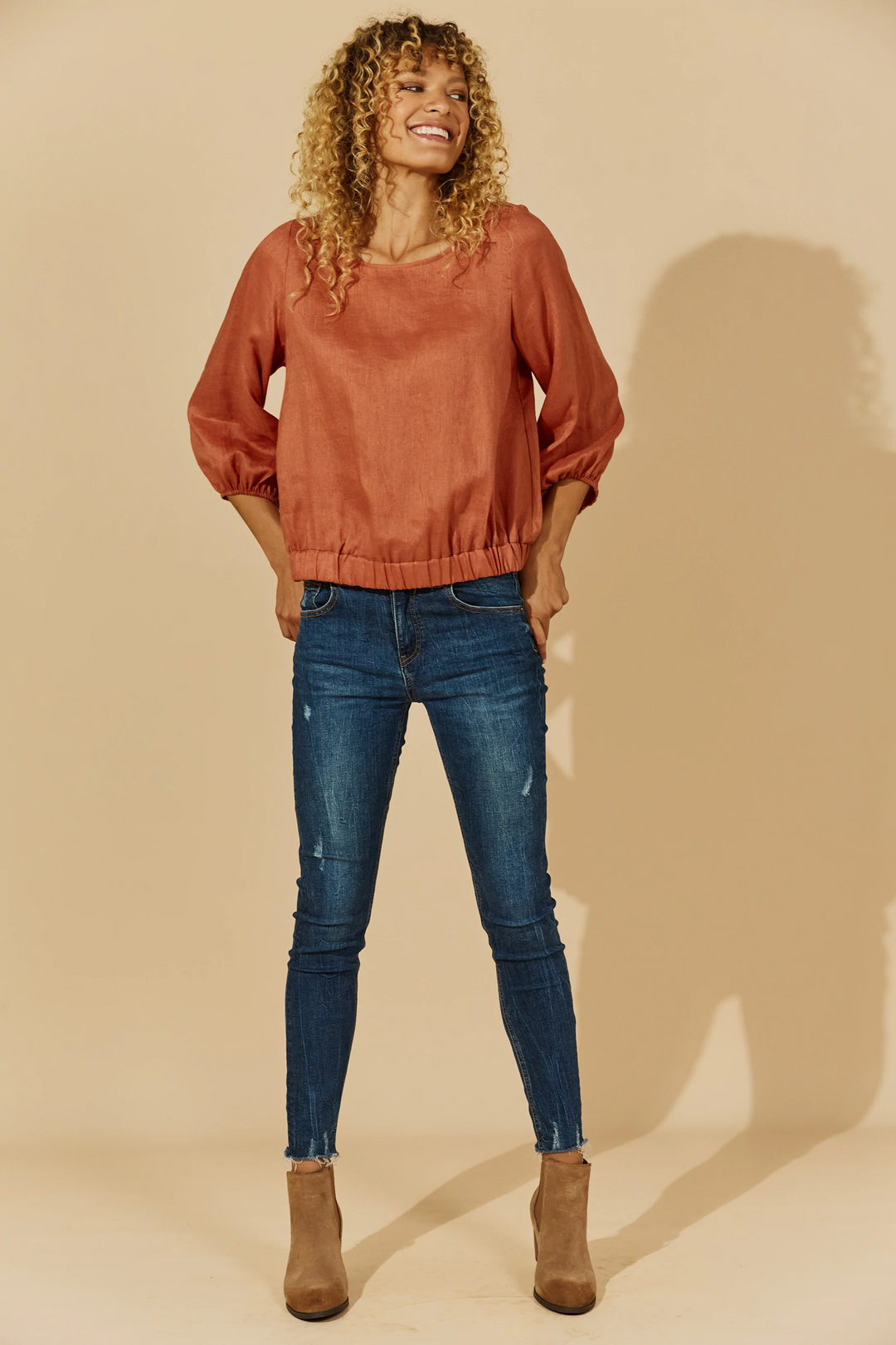 Isle of Mine Honesty Top - Rust