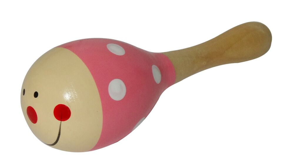 ES Kids Small Pink Wooden Maraca