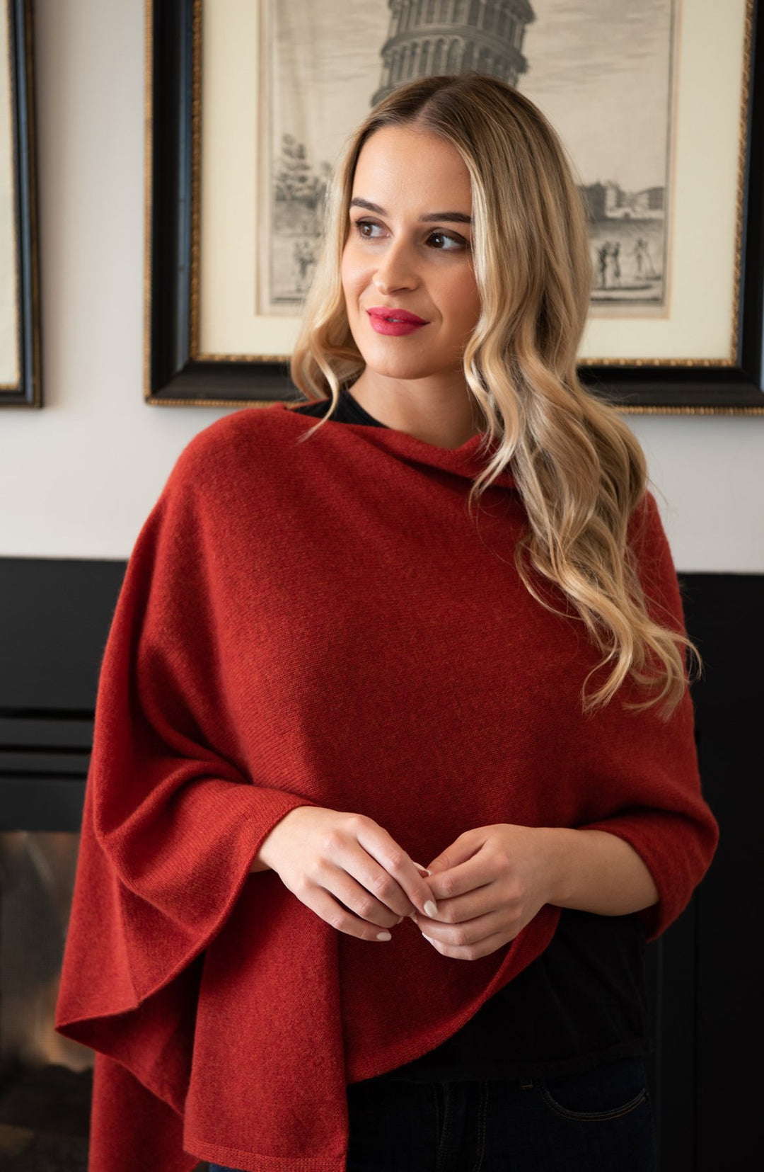 Cinnamon Classic Cashmere Topper