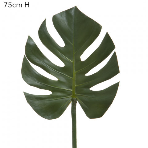 Artificial Split-Leaf Philodendron Stem - Green