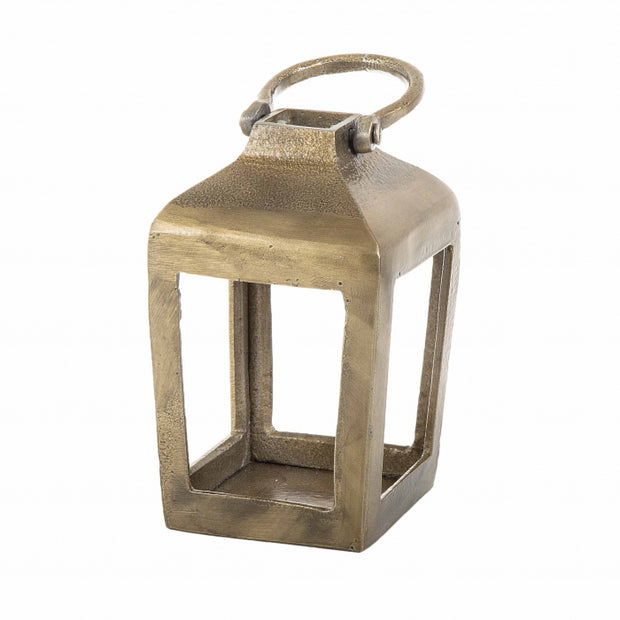 Gold Tealight Casting Lantern