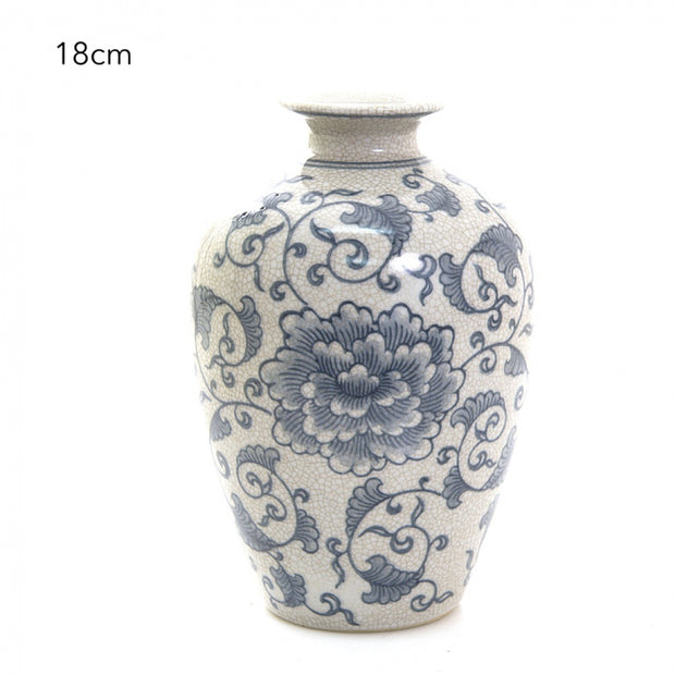 Blue & White Imperial Vase - 18cm