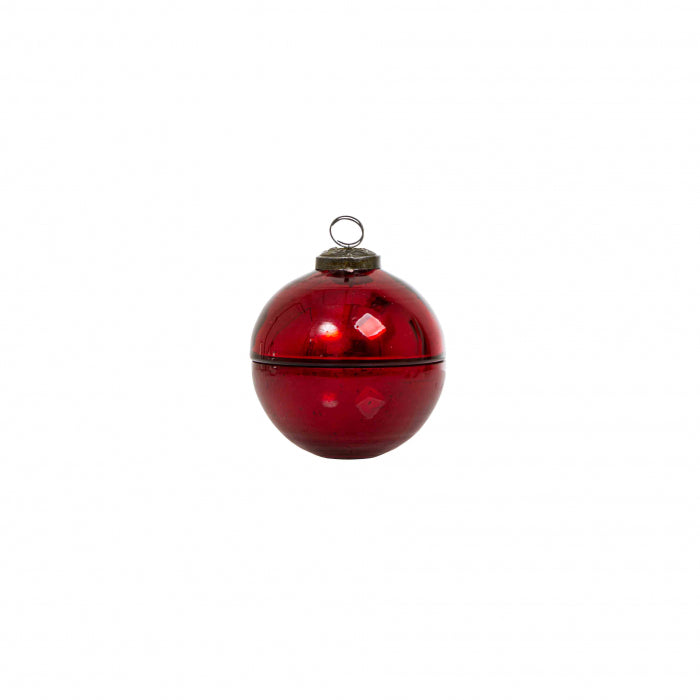 Small Red Mercury Candle Pot