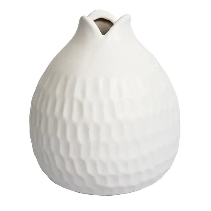 Tall Suri Vase - White