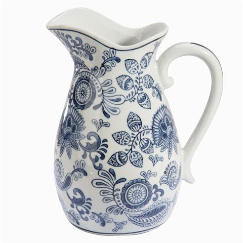 Paisley Blue Jug