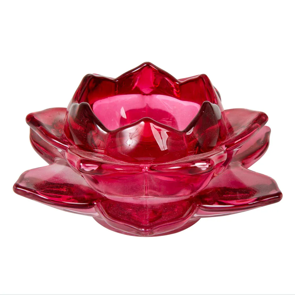 Rose Tealight Holder - Mulberry