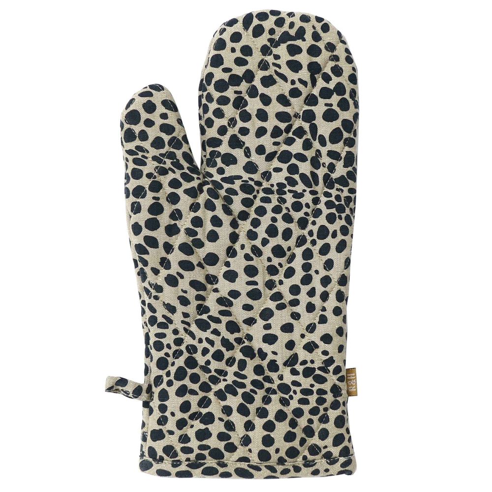 Navy Animal Print Single Oven Glove