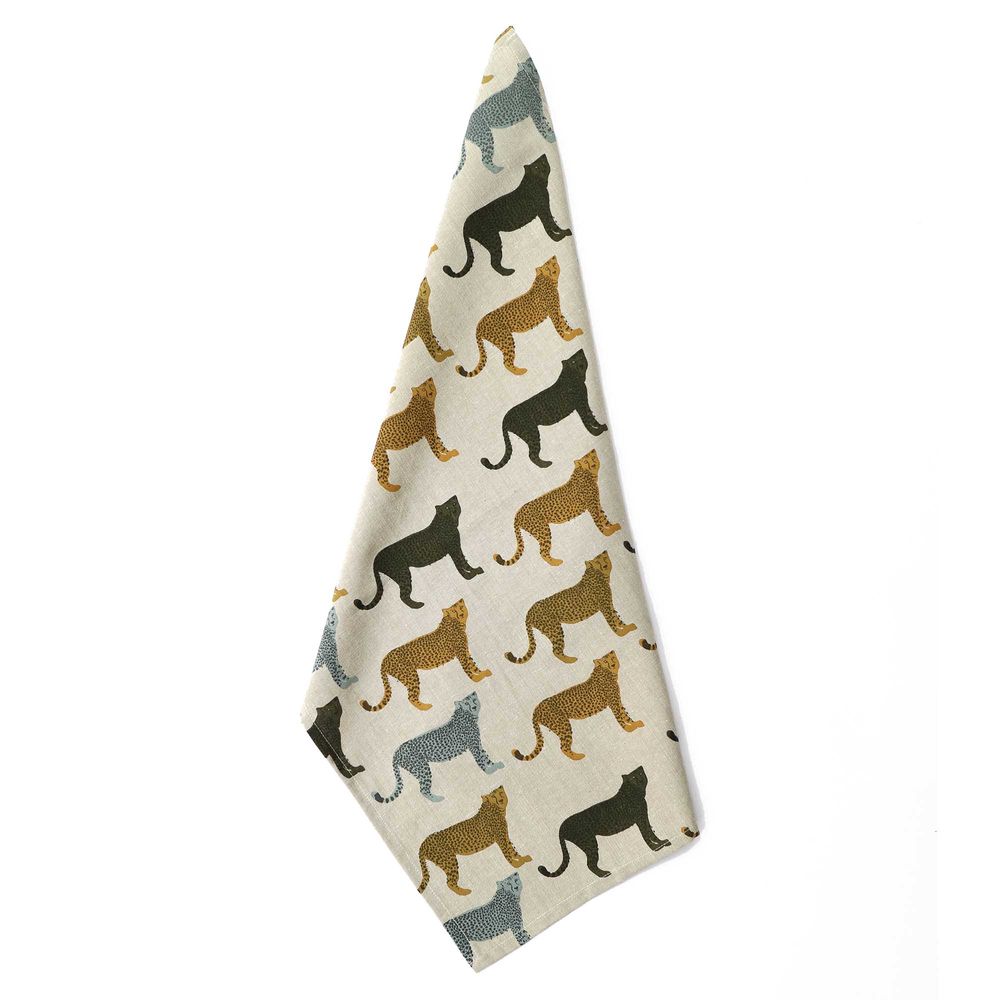 Cheetahs Gone Wild Tea Towel