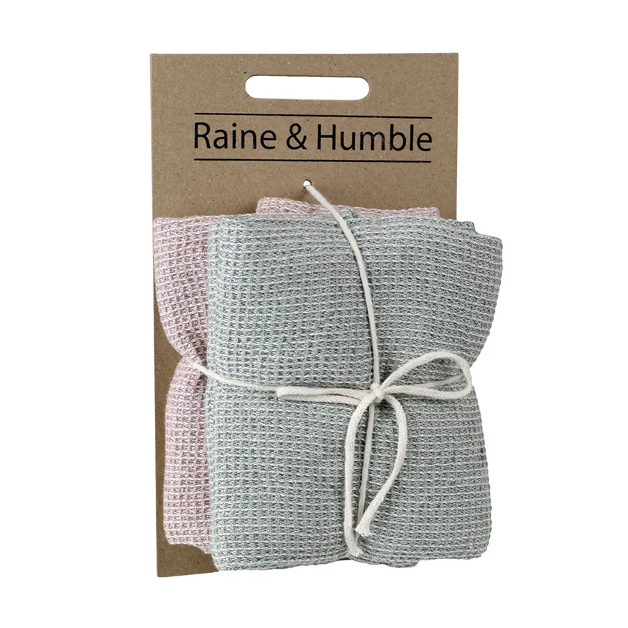 Chambray Waffle Tea Towel - 2 Pack