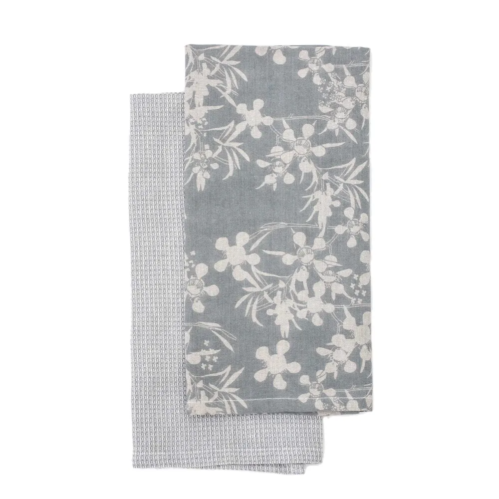 Myrtle Tea Towel - 2 Pack - Slate