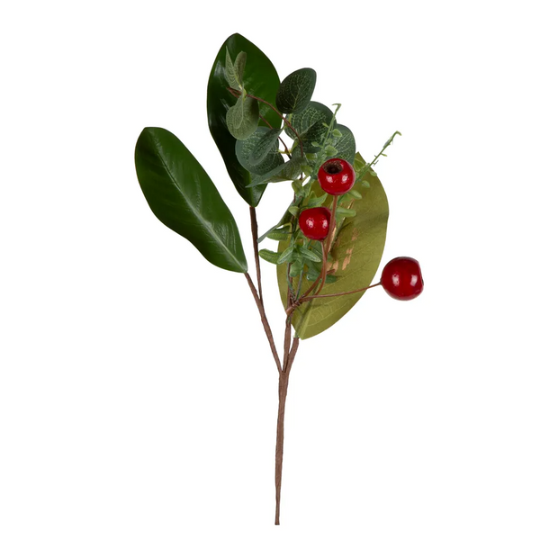 Garden Leaf and Red Berry