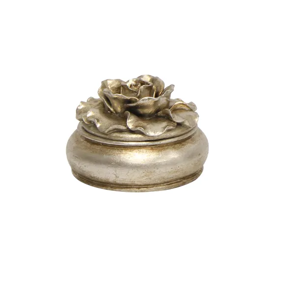 Small Camelia Round Trinket Box