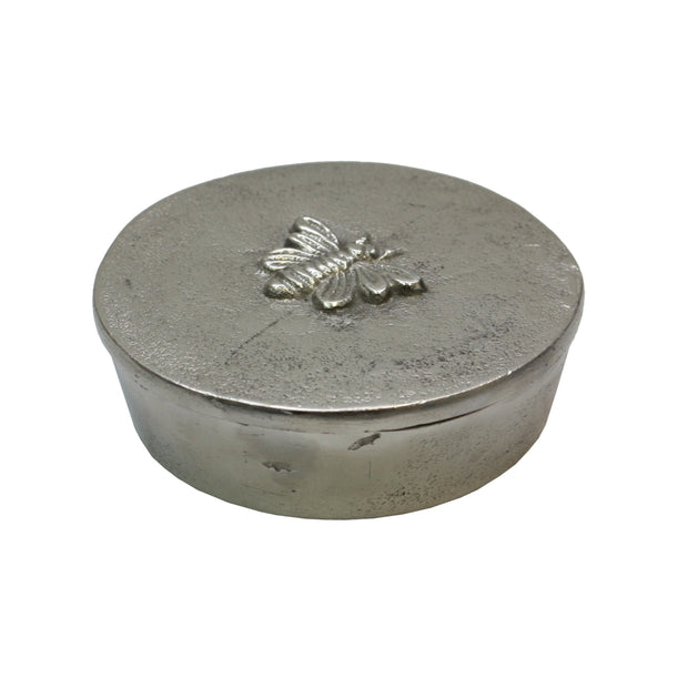 Silver Box with Bee Design