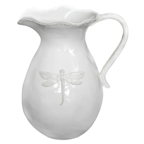 Dragonfly Ceramic Pitcher - Small