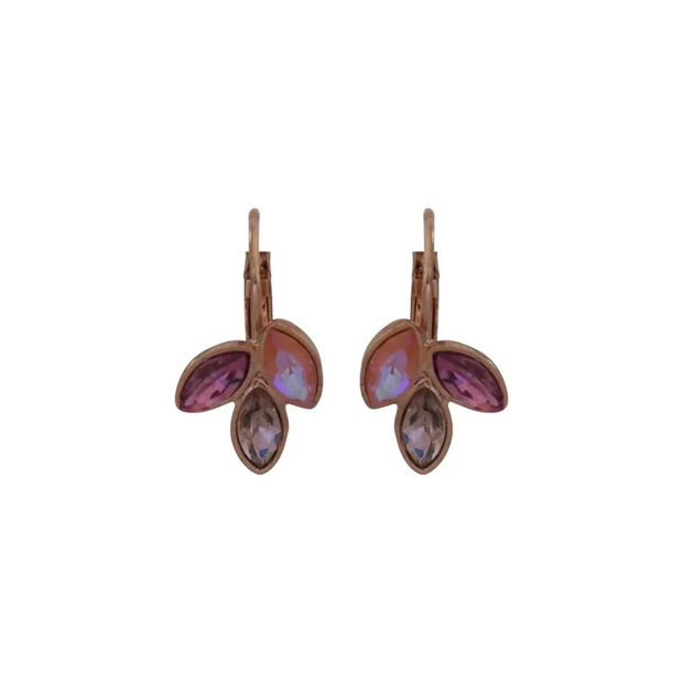 French Attic Monet Leverback Earrings - Pink
