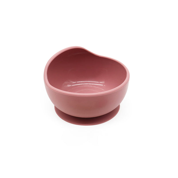 Hello Chester Dark Pink Silicone Suction Bowl