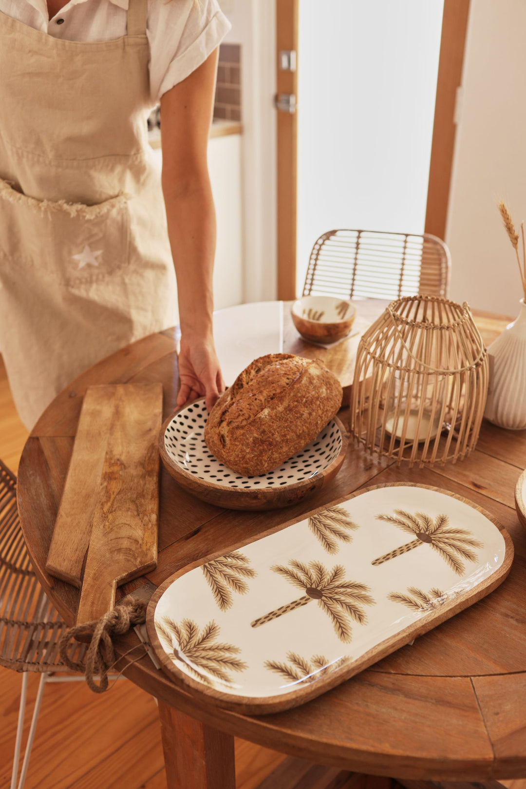 Malibu Large Tray - Palm