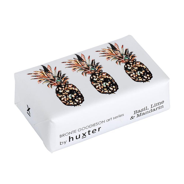 'Pineapples' Design Fragranced Wrapped Soap by Huxter
