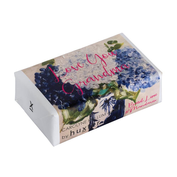 Hydrangea Collection - Love you Grandma Wrapped Fragranced Soap by Huxter