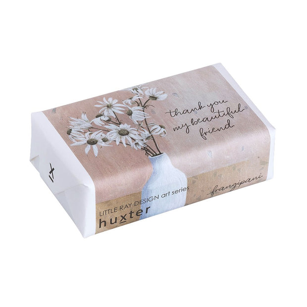 Huxter Flannel Flower - Thank You My Beautiful Friend - Wrapped Fragranced Soap