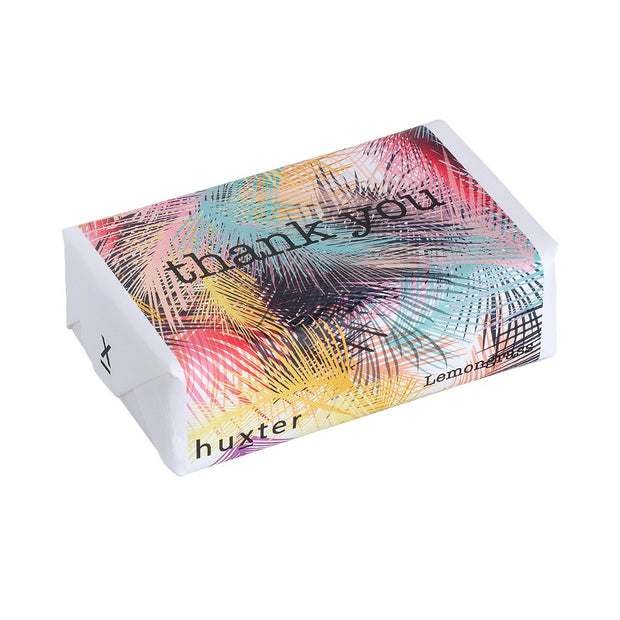 Huxter Coloured Palm Leaves - Thank You - Wrapped Fragranced Soap