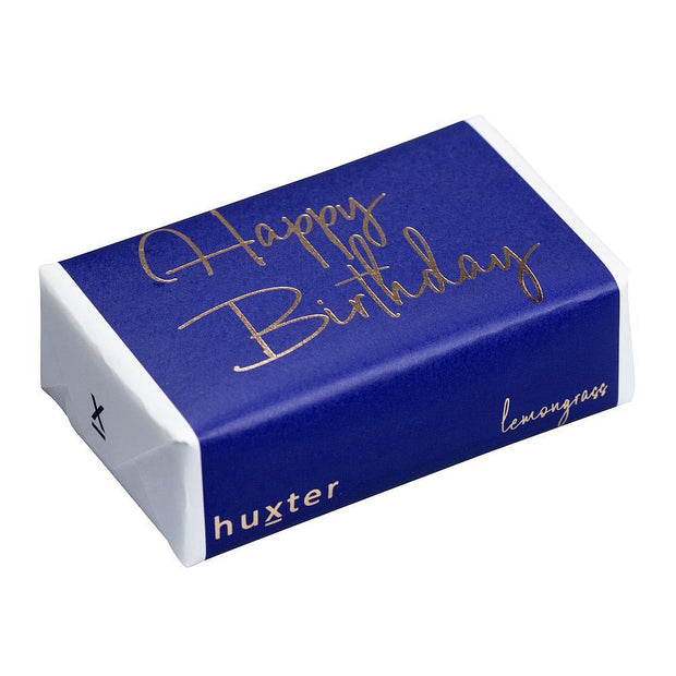 'Happy Birthday' - Blue - Rose Gold Fragranced Soap