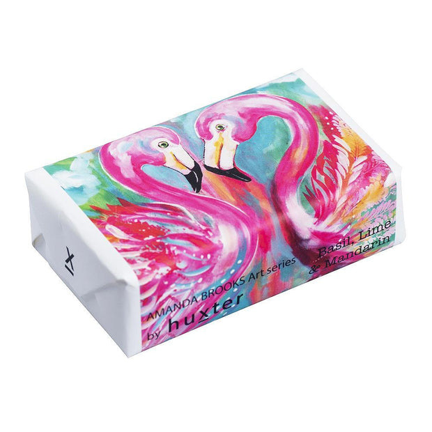 Huxter 'Passion Flamingo' Wrapped Fragranced Soap