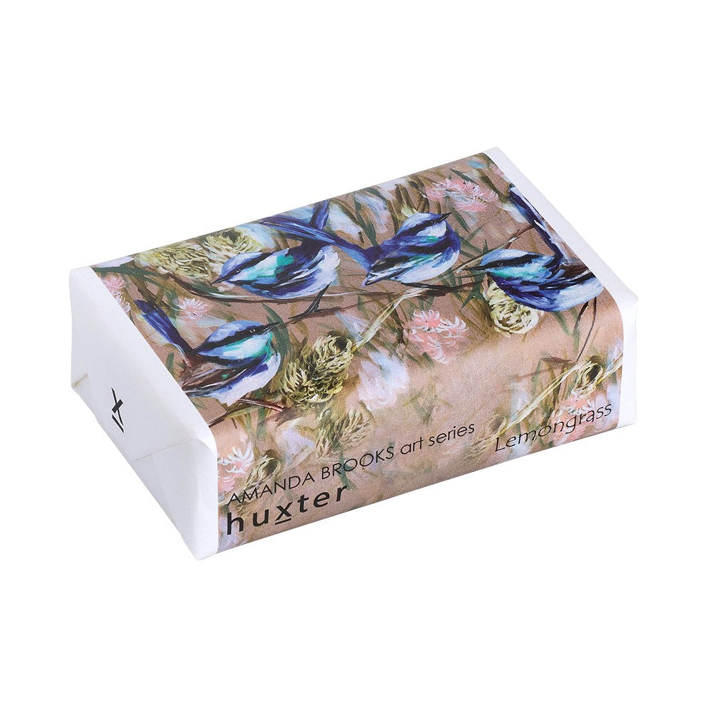 Huxter Blue Wrens & Silver Banksia - Wrapped Fragranced Soap 