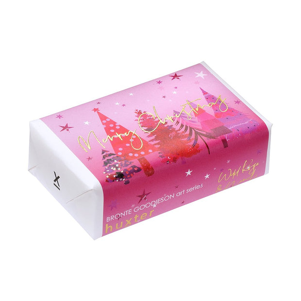 Huxter Pink Xmas Trees - Merry Christmas - Wrapped Fragranced Soap