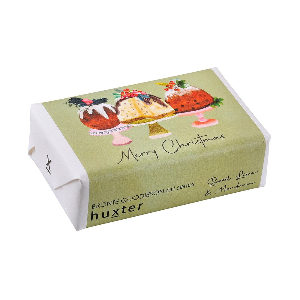 Huxter Xmas Puddings - Merry Christmas Wrapped Fragranced Soap