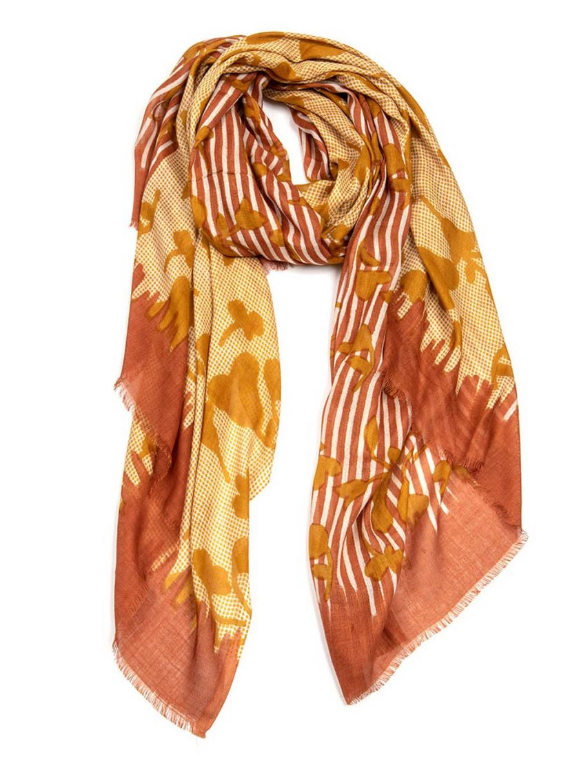 Tokyo Scarf - Mustard/Amber