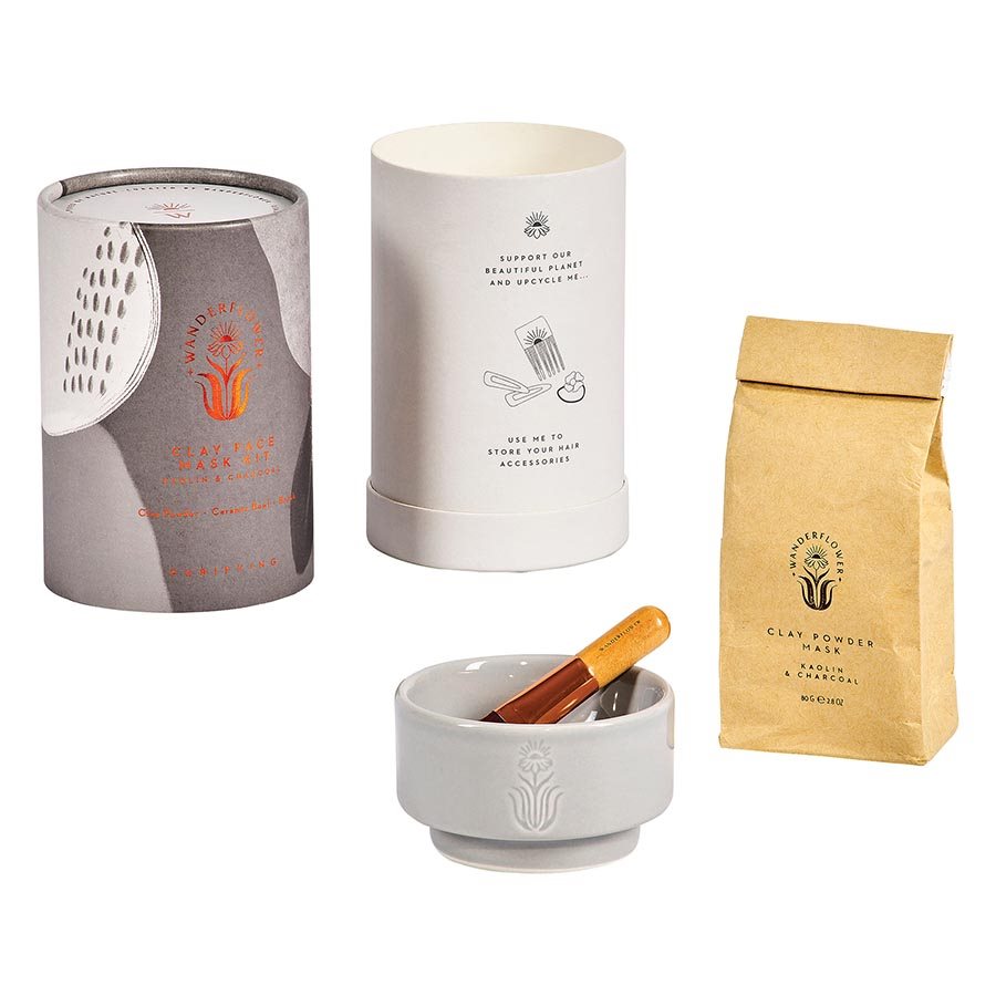 Wanderflower Clay Face Mask Kit