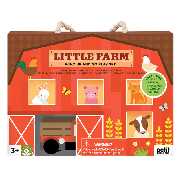 Petit Collage Wind Up & Go Play Set Little Farm