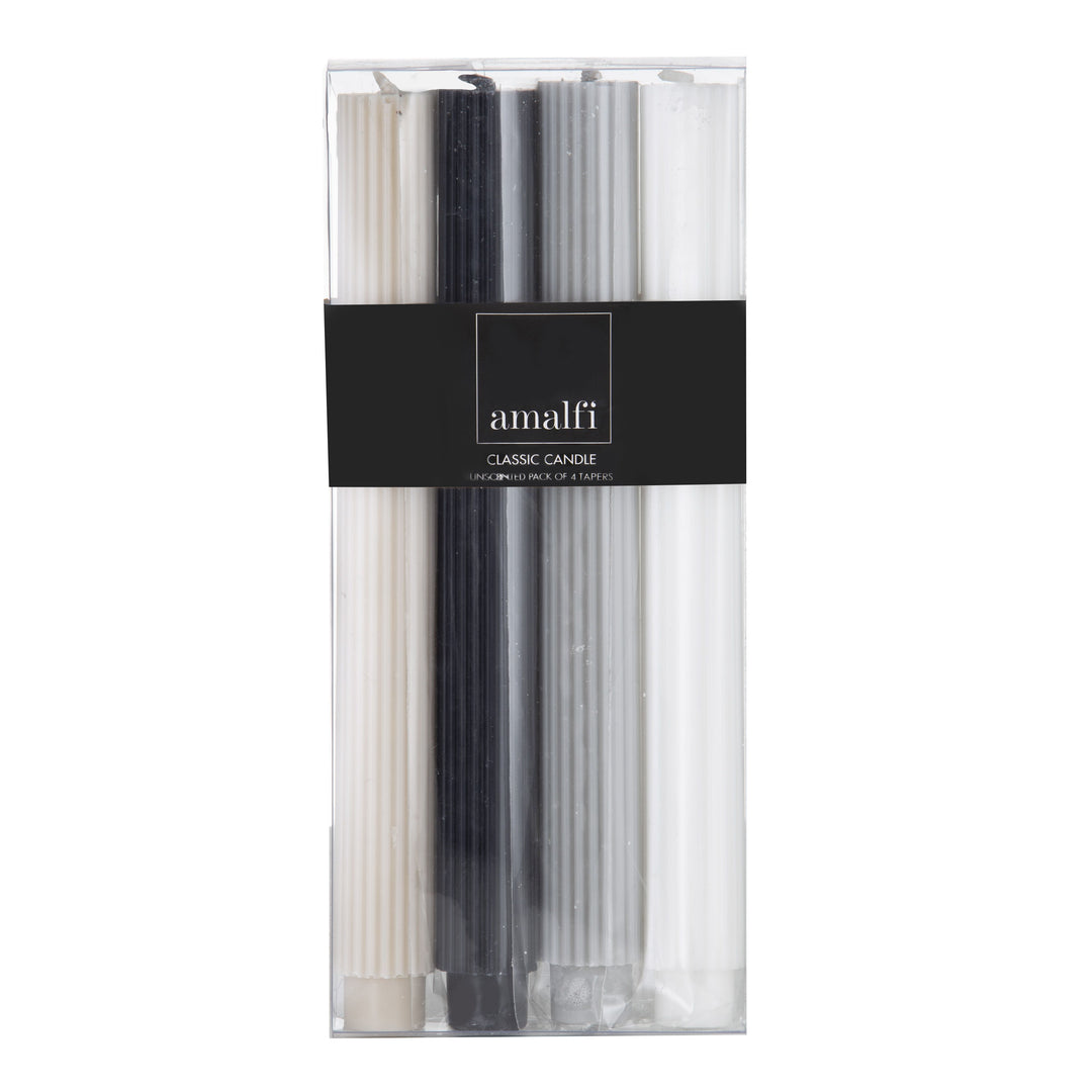 Amalfi Ribbed Dinner Candle Set