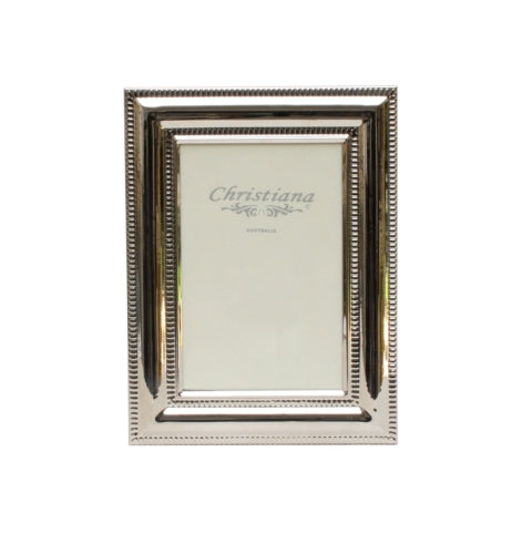 Silver Beaded Picture Frame 13cm x 18cm