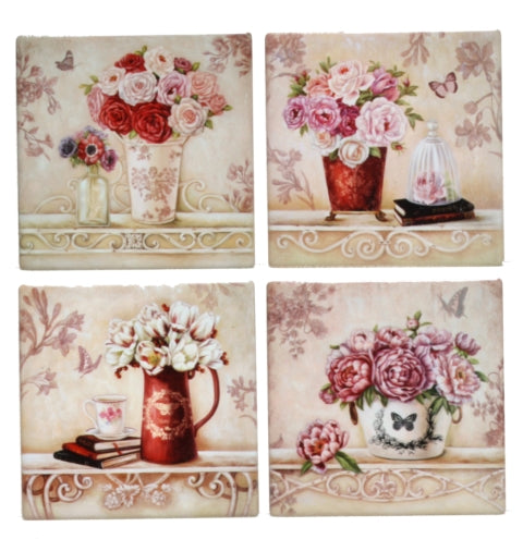 Bouquet Coasters - Set of 4