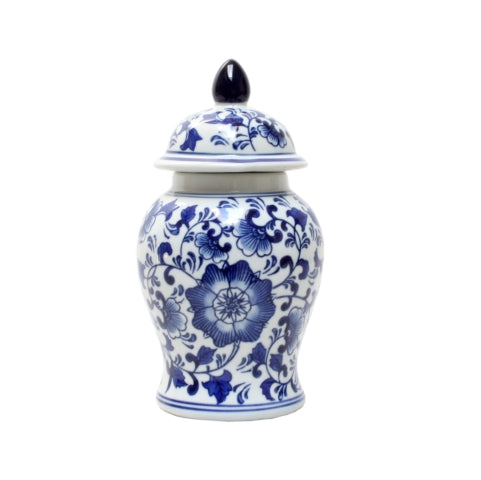 Blue & White Floral Botanic Temple 25cm