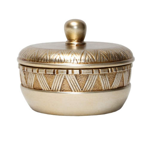 Gold Zig Zag Trinket Box