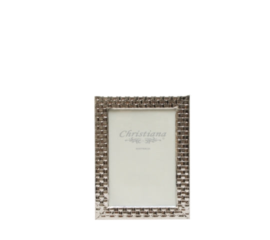 Silver Pleated Photo Frame