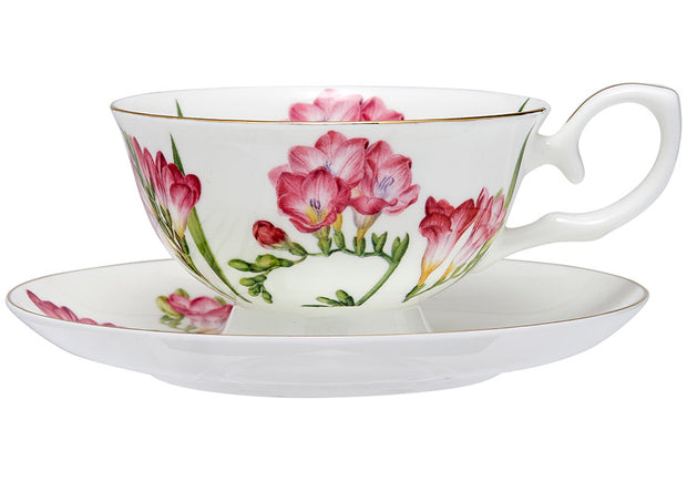 Ladelle Floral Symphony Freesia Cup & Saucer