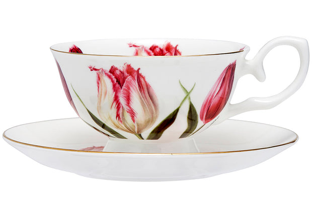 Ashdene Floral Symphony Tulip Cup & Saucer