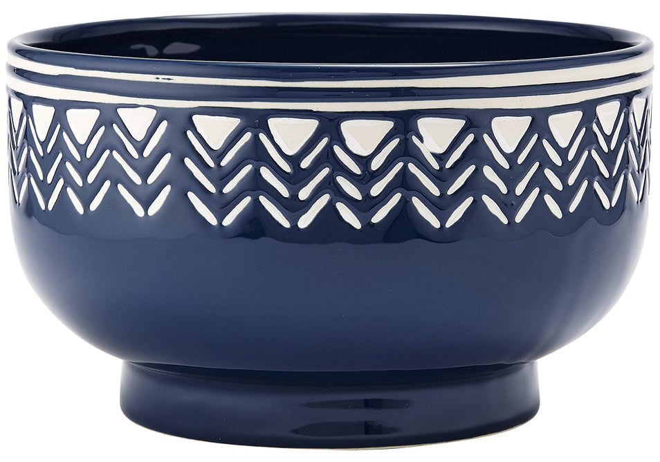Ladelle Villa Bold Navy Salad Bowl