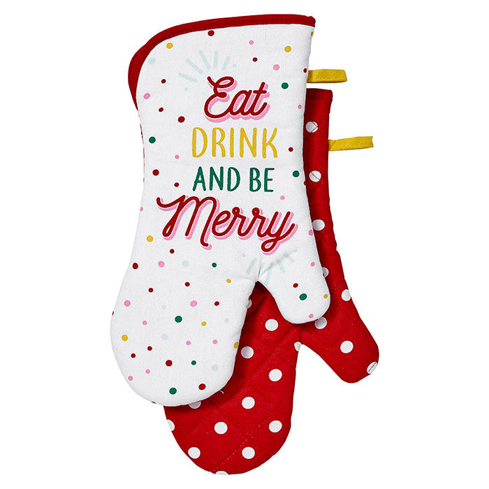 Ladelle Cheer 2pk Oven Mitt