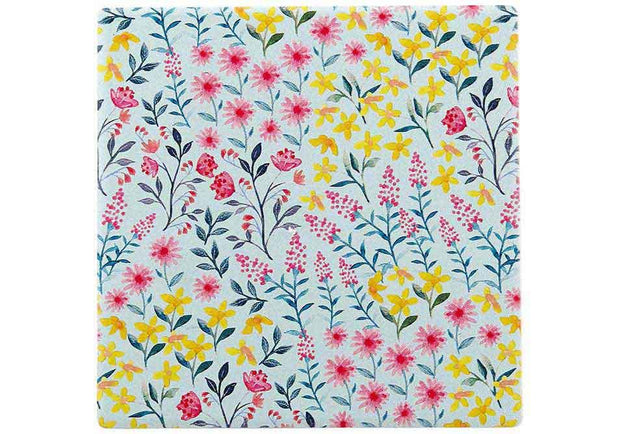 Ashdene Flowering Fields Ceramic Coaster Set - Teal