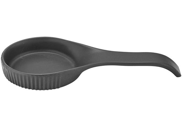Ladelle Linear Ribbed Charcoal Spoon Rest