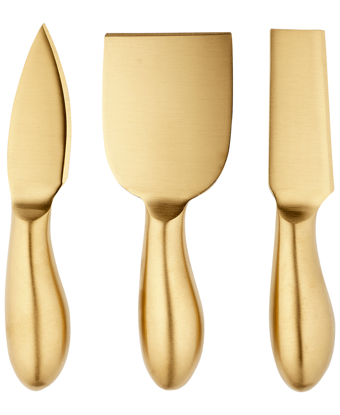 Fromagerie Gold 3 Piece Cheese Knife Set