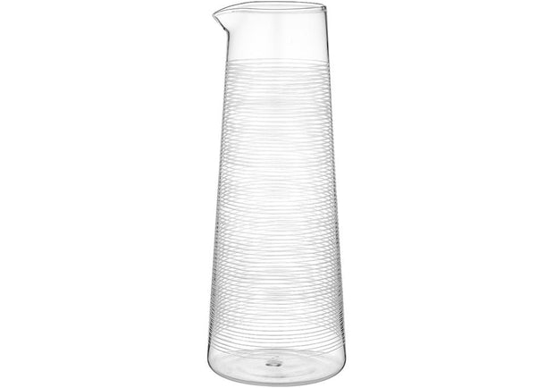 Linear Etched Clear Jug